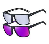 Perfectmiaoxuan Lunettes de Soleil Polarisées pour Homme Femme Classique Lunettes de Conduite Anti-UV objectifs haute définition golf conduite pêche sports de plein air Lunettes