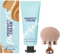 Perfector De Couverture Du Corps,Avec Brosse,Super Cream All Over Complexion Perfector,Fond De Teint Corps Crème CC Longue Durée,Maquillage De Tatouage,Encre Imperméable Pour La Peau (Nude)