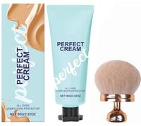 Perfector De Couverture Du Corps,Avec Brosse,Super Cream All Over Complexion Perfector,Fond De Teint Corps Crème CC Longue Durée,Maquillage De Tatouage,Encre Imperméable Pour La Peau (Natural)