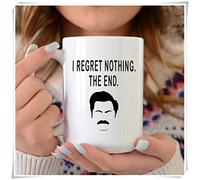 PerfectPrintedAQA - Mug humoristique Ron Swanson, Ron Swanson, Nick Offerman, Amy Poehler, Leslie Knope, Parks And Rec, grande tasse (B), 325 ml, haute brillance