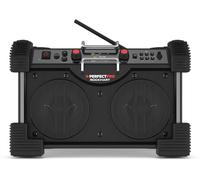 PerfectPro Radio de Chantier ROCKHART - Dab + Enceinte Bluetooth avec réception FM - Chargeur et Pile au Lithium Inclus - Résistante aux Chocs - Radio Portable avec Port AUX
