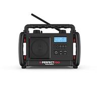 PerfectPro ROCKBOX Radio de Chantier Dab+, FM AUX, Bluetooth®, FM résistante aux Chocs, Noir