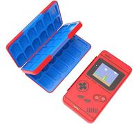 PERFECTSIGHT 48 Switch Game Card Case for Nintendo Switch OLED, Switch Lite, Cute 48 Game Holder Cartridge Case for Game Cards and SD Cards, Kawaii Portable Compact Storage Case Box, Red Console