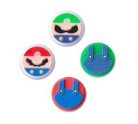 PERFECTSIGHT Cute Thumb Grips Cap Compatible with Nintendo Switch Joycon/OLED/Lite, Soft Silicon Joystick Caps, Kawaii Skin Button Stick Cover 3D Analog Kit for NS Controller, Mario Luigi Bros