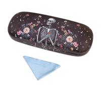 PERFECTSIGHT Hard Shell Eyeglasses Case, Protective Glasses Case, PU Leather Eyeglass Case for Women Men Girls