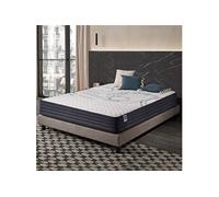 Perfectsleep 90x200 cm - Mousse HR - Accueil Blue Latex - Très épais 24 cm, Mémoire de forme, Confortable, Face été, hiver - Antibactérien