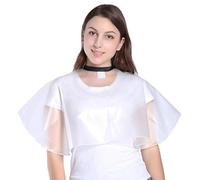 PERFEHAIR Cape courte de salon de coiffure pour shampooing, capes imperméables pour couper, coiffer, colorer, fermeture Velcro.