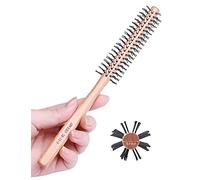 PERFEHAIR Petite brosse ronde pour cheveux courts, mini rouleau Quiff de 2,5 cm pour homme et femme, idéale pour les cheveux fins, franges, barbe, coiffage, levage, bouclage