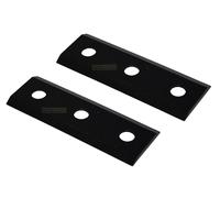 perfektGarten 2 lames de broyeur de 10,5 cm compatibles avec broyeur à bois, lame réversible