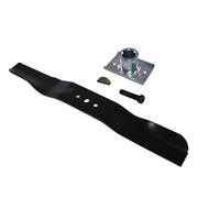 perfektGarten Lame de tondeuse de 51 cm + support de lame + coin + vis compatible avec Scheppach