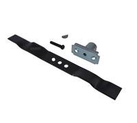 perfektGarten Lame mulching 55 cm + porte-lame + cale + vis compatible avec les tondeuses Scheppach