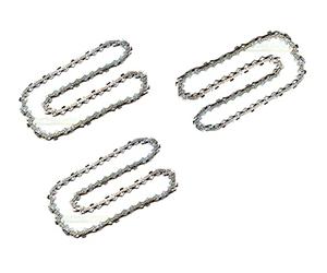 perfektGarten Lot de 3 chaînes de tronçonneuse 40 cm 1,3 mm 3/8" 57 TG de remplacement/compatible avec Oregon 91VXL057E / 91PX057E / 91P57X