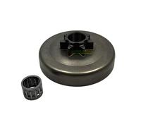 perfektGarten Tambour d'embrayage avec pignon droit + roulement à aiguilles .325" 7 dents compatible avec Husqvarna 353 346 353 355 357 359 EPA XP / 503873073