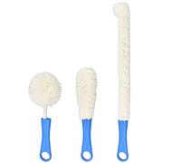 PERFETSELL Lot de 3 brosses de nettoyage souples en mousse multi-usages pour biberons, chopes à bière, vin, bouteilles d'eau, théière