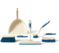 Perfetto 12820 Kit balayette/balayette bleu, blanc Pelle & balai en kit