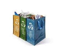 La Piacentina Conteneur de recyclage Perfetto à 3 compartiments 22 + 26 + 20 x 35 x 49 cm