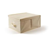 Perfetto Più - EasyBox - Boîte de Rangement en Tissu - 36 x 48 x 19 cm, écru