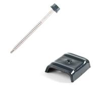 Perffixe Vis pour bac acier et cavalier 6,3x100 mm RAL 7016 gris anthracite kit pour sommet de nervure par 20