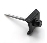 Perffixe Vis pour bac acier et cavalier 6,3x100 mm RAL 9005 noir foncé gris kit pour sommet de nervure par 20