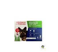 Clément Thékan Traitement anti-puces et anti-tiques pour chien Perfikan 1,5–4 kg – 4 pipettes