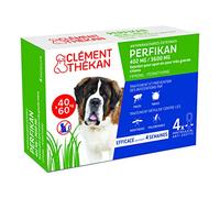 Perfikan Très Grands Chiens 402mg/3600mg Clément Thékan-Anti-Puces/Tiques/Moustiques/Phlébotomes-Protège votre animal jusqu'à 4 semaines-Fabriqué en France-1,5 kg à 4 kg-4 pipettes application Spot On