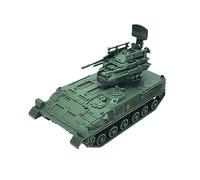 perfk 1:72 Véhicules blindés 4D Modèle de réservoir Artisanat Modèle de construction Chariot sur Miniature pour enfants Cadeau Objets de, Fort Vert
