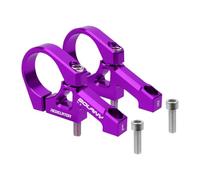 perfk 1 Paire de potences de vélo de Montagne, Collier de Serrage de 31,8 mm, pièces légères, Montage Direct, Potence de Guidon de vélo, Facile à Installer, Violet