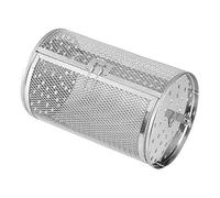 perfk 1 pièces Rôtissoire en Acier Inoxydable Grill, Tambour, Four Panier, Cuisson Argent pour Café Haricots D'arachide Barbecue - 140x230mm