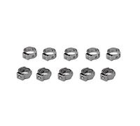 perfk 10pcs 8.8-10.5mm Tuyau Colliers de Serrage Réglable à Oreille Simple en Acier Inoxydable Tube Attaches Resserrer Assortiment