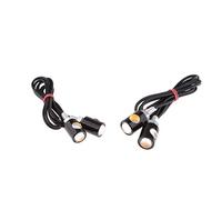 perfk 2-Paire Feu de Plaque d'Immatriculation de Voiture Moto Universel pour Véhicules 12V