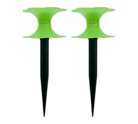 perfk 2 Pièces Guide-tuyau de Jardin Support D'Arrosage Extérieur Piquet de Protection pour Éviter La Du Tuyau Convient pour Parterres de Fleurs et, Vert Lumineux