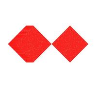 perfk 20 Feuilles de Papier Rouge Chinois Xuan Doufang, Papier Vierge pour caractères Fu, pour écrire soi-même et décorer pour Le Nouvel an, 23x23 Cm