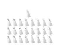 perfk 25 cales de gouttière en aluminium faciles à utiliser, portables, réglables et stables, pour gouttières de pluie sur support de gouttière à fascia, Longueur Du Bas 4 Cm