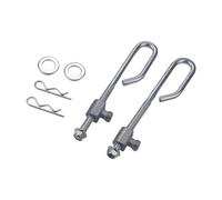 perfk 2pcs Kit de Tige de Support de Lifting de Pont avec Trunnion Verrouillage de Verrouillage métal GX24864 GX21718 pour Les tondeuses LA140 LA145 LA150