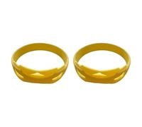 perfk 2pcs Patella Stabilizer Patelle Soutien de la ratelle Soutien de la bande de genou antidérapante, Jaune