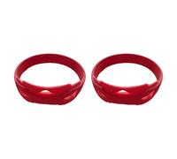 perfk 2pcs Patella Stabilizer Patelle Soutien de la ratelle Soutien de la bande de genou antidérapante, Rouge
