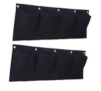 perfk 2X plantations suspendues Sacs de Culture de Cultures suspendues à Fleurs Horizontales Non tissées Planter Planter pour Verdure, Noir