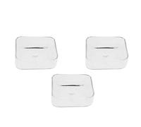 perfk 3 Pcs Aquarium Verre Crevettes Alimentation Nourriture Plat Bol Mangeoire Plateau à Nourriture