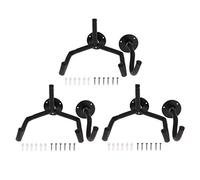 perfk 3x Muraux pour Guitares Horizontales, Support à Crochet Mural,