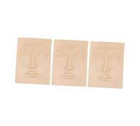 perfk 3x Peau D'entraînement Au Maquillage En Silicone pour Maquillage Permanent pour Artistes Débutants