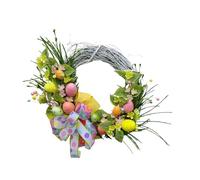 perfk 45 Cm Couronnes Décoratives, Décorations De Pâques, Couronne D'œufs De Pâques, Couronne De Porte, Couronne De Printemps pour Porte D'entrée, Décoration Intérieure Et Extérieure