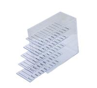 perfk 5 couches Boîte de rangement pour cils support de maquillage outils compacts Boîtier de faux cils professionnels robustes pour le maquillage, Clair