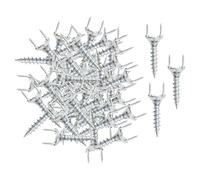 perfk 50 pièces vis Invisibles vis à Double tête Installation de de Maison plinthe en Bois Massif pour moulures en Bois Massif, 2,5 mm