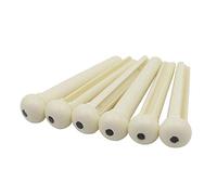 perfk 6pcs Chevilles pour Guitare Goupilles de Chevalet Pieces de Rechanges pour Guitares Acoustique Bridge Pins