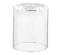 Perfk Abat-Jour en Verre Clair Cylindre, Lampe Chevet Blanc pour Lumière Chambre, Pendentif Luminaires Suspendus, 9cmx13cm