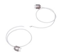 perfk Adaptateur/Convertisseur de Douille R7s, 2 Paquet Céramique Lampe Support Halogen Prise Ampoule Base Convertisseur, Accessoires d'éclairage Professionnels, Installation Facile, Remplacement