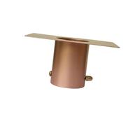 perfk Adaptateur de gouttière pour chaîne de Pluie, Ornement Robuste décoratif pour Jardin, en métal, Installation Facile pour la Sortie de Descente, Or Rose