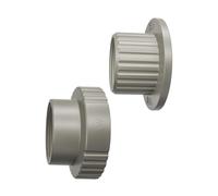 perfk Adaptateur pour Fontaine de Piscine (2 pièces) - Accessoire de Piscine - Installation Facile - Raccords Robustes et fiables - Connecteur pour étang,