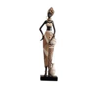 perfk africaine, figurine humaine, décoration, sculpture d'art africain, statue en résine pour chambre, couloir, ferme, pendaison de, 7cmx5cmx34cm