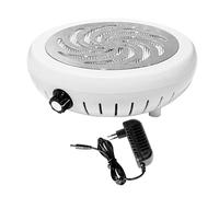 perfk Aspirateur de poussière d'ongles professionnel, portable, silencieux et détachable, Argent